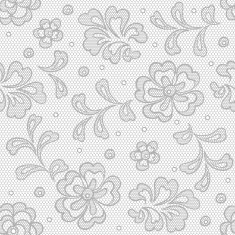 Seamless lace pattern flower vintage vector background