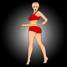blonde woman measurement N2