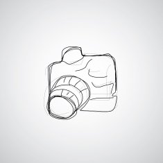 Camera hand drawn