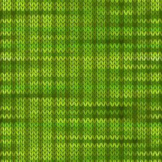 Style Seamless Knitted Melange Pattern Green Color Vector Illus