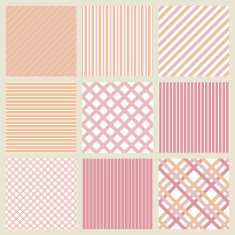 Pink seamless geometric striped patterns