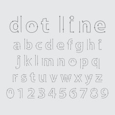 alphabetic fonts and numbers N11
