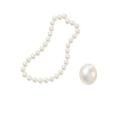 beads with large beautiful pink pearls