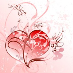 Floral Heart Background N3