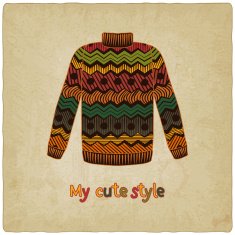 cute sweater old background