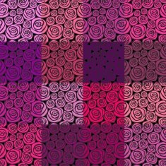 Seamless rose vector pattern