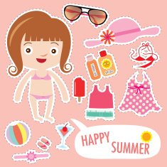 summer girl fashion set