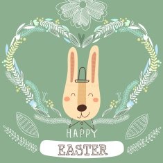 Funniest Easter card in vector