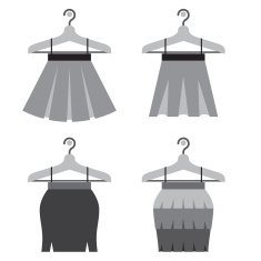 Black Women Skirts With Hangers
