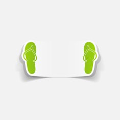 realistic design element slippers N2