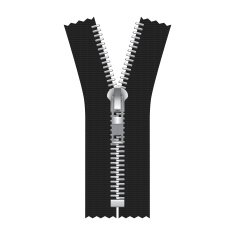 Vector Zipper Illustration Isolated on White Background N3