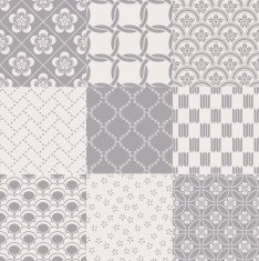 seamless japanese mesh and motif pattern