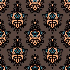 damask floral vector design