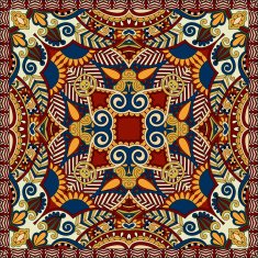 Traditional ornamental floral paisley bandanna N584