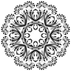 Vintage Floral Ornament N2