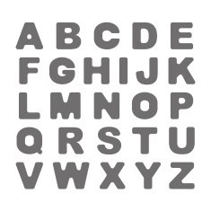 Bold Font on White Background Vector