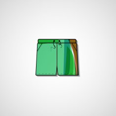 Abstract illustration on shorts N54