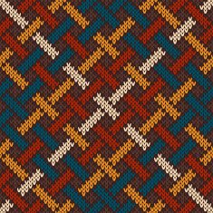 Celtic Knitted Pattern Seamless Background