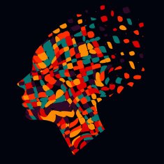 Beautiful fashion women with abstract elements N4