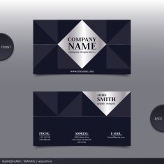 Abstract creative business card Vector N35