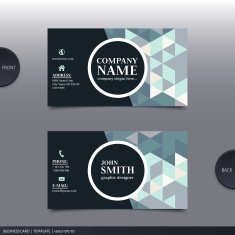 Abstract creative business card Vector N36