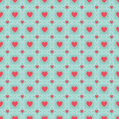 seamless pattern with hearts Valentines day background N14