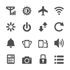 smart phone application icon set vector eps10 N5