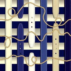Fashionable pattern in nautical style