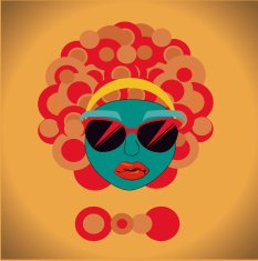 afro style design N9