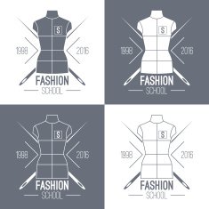 Fashion school emblem