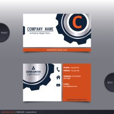 Abstract creative business card Vector N38