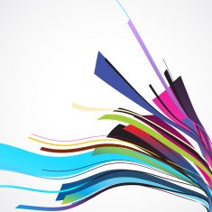 abstract colorful wave stripe pattern background N3