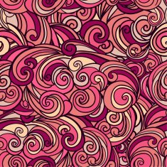 Swirl seamless pattern in pink colors N2