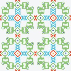 Abstract vector seamless background native style N3