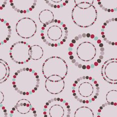 Abstract seamless background set of rings modern stylish texture