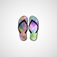 Abstract illustration on flip flops N57