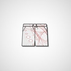Abstract illustration on shorts N57