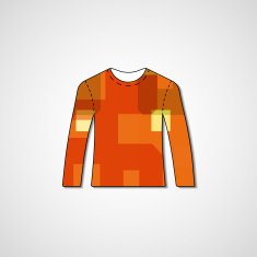 Abstract illustration on sweater N55
