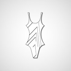 female swimsuit isolated N60