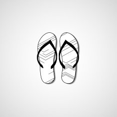 Abstract illustration on flip flops N62