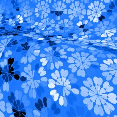 abstract blue floral pattern background N2