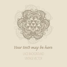 Vector lace ornament background N4