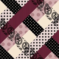 Diagonal checkered collage