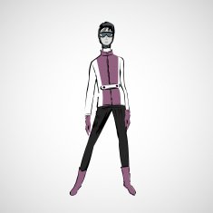 Vector sketch girls in fashion clothes eps N40