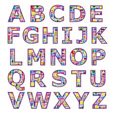 Alphabet mosaic free image download