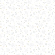 White floral texture with small ditsy flowers N2