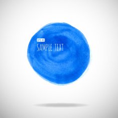 watercolor bubble isolated on white background N4