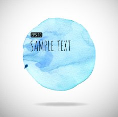 watercolor bubble isolated on white background N5