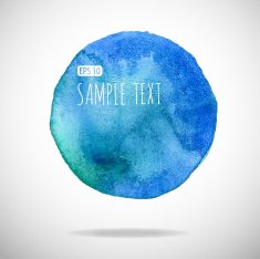 watercolor bubble isolated on white background N13