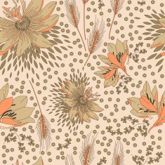 Seamless pattern with flowers lily